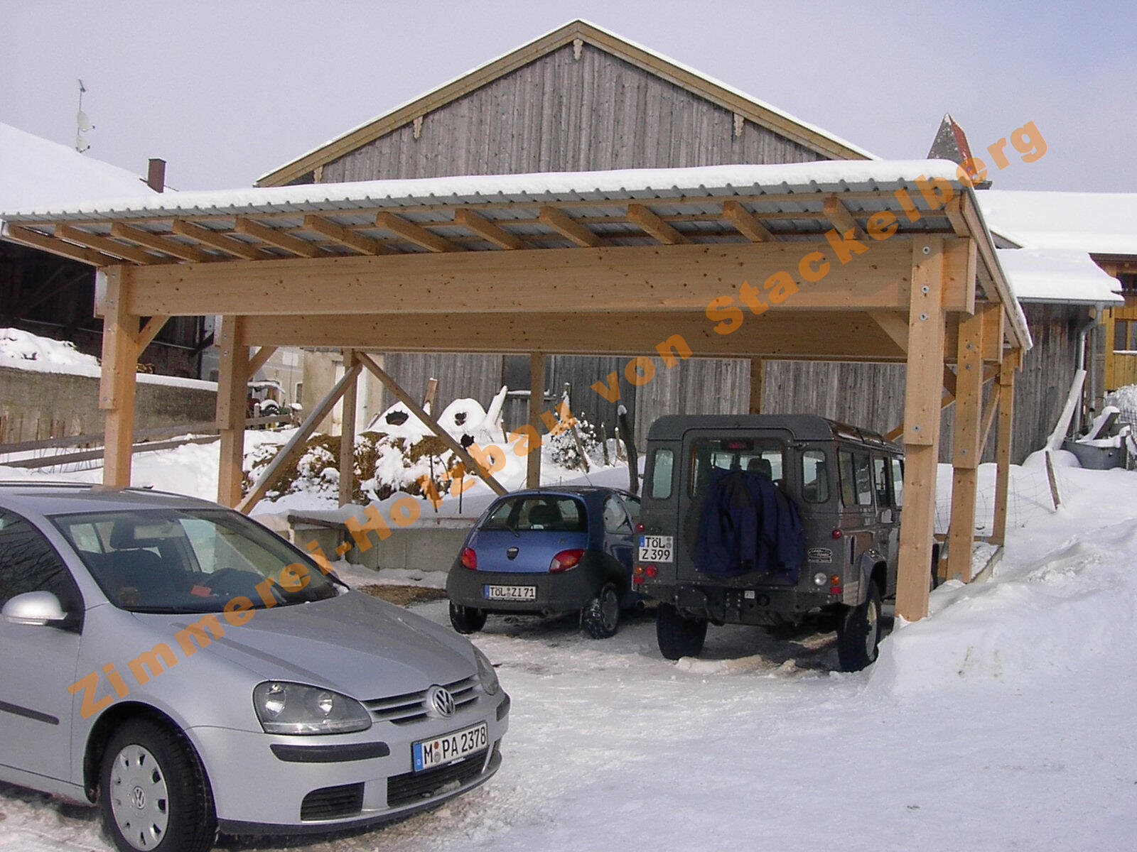 Carport für 3 Autos von Zimmerei-Holzbau von Stackelberg